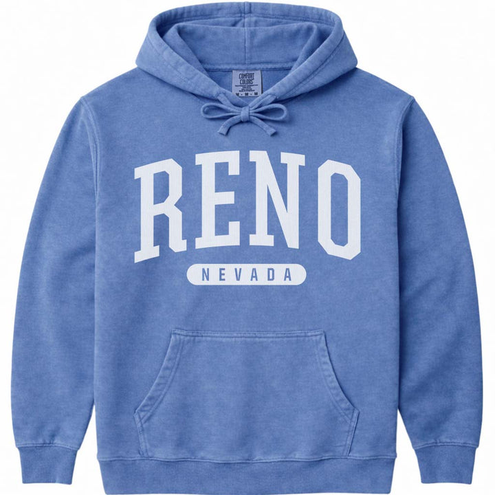 Reno Nevada Hoodie Sweatshirt - Flo Blue