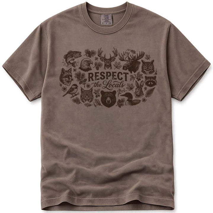 Respect The Locals T-Shirt – Woodland Animals Tee