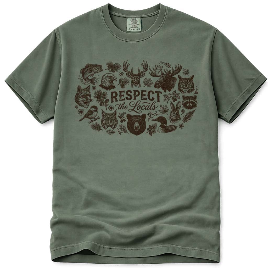 Respect The Locals T-Shirt – Woodland Animals Tee