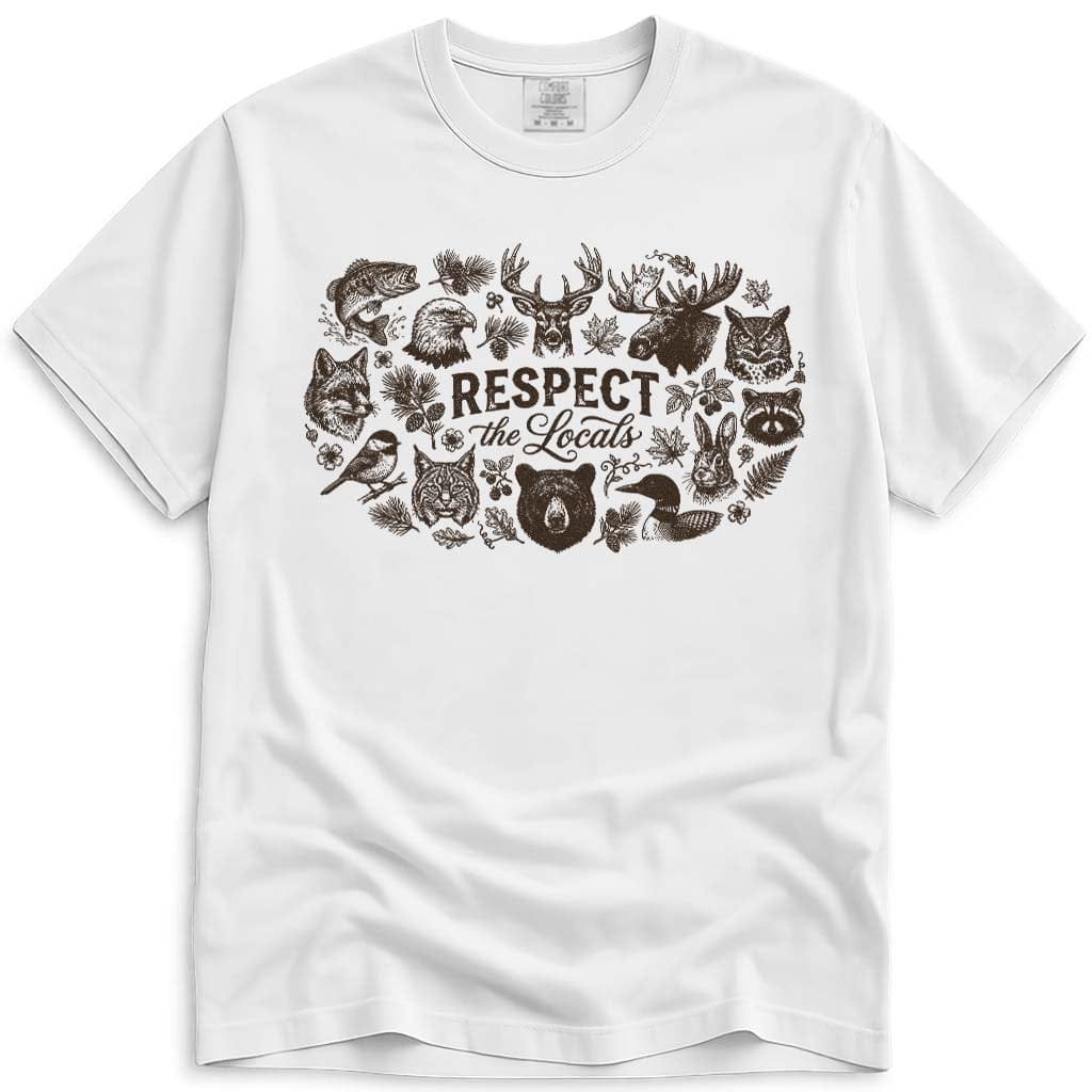 Respect The Locals T-Shirt – Woodland Animals Tee