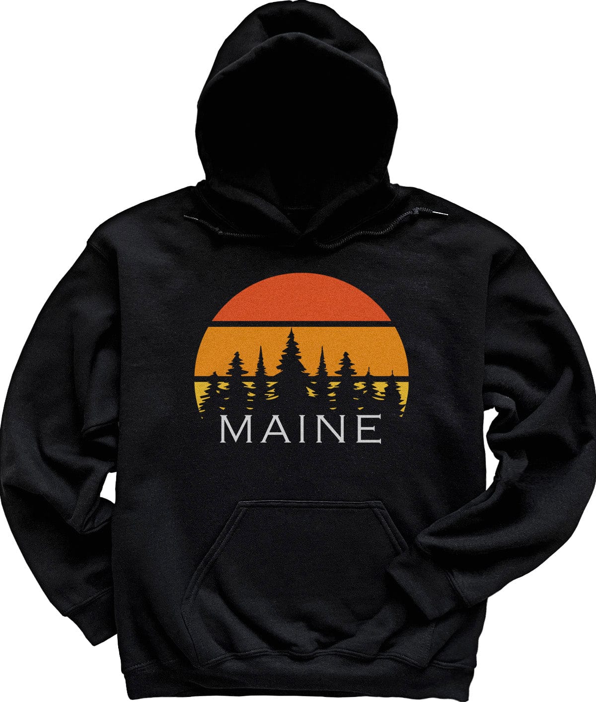 Retro Maine Sunset Hoodie