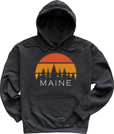 Retro Maine Sunset Hoodie