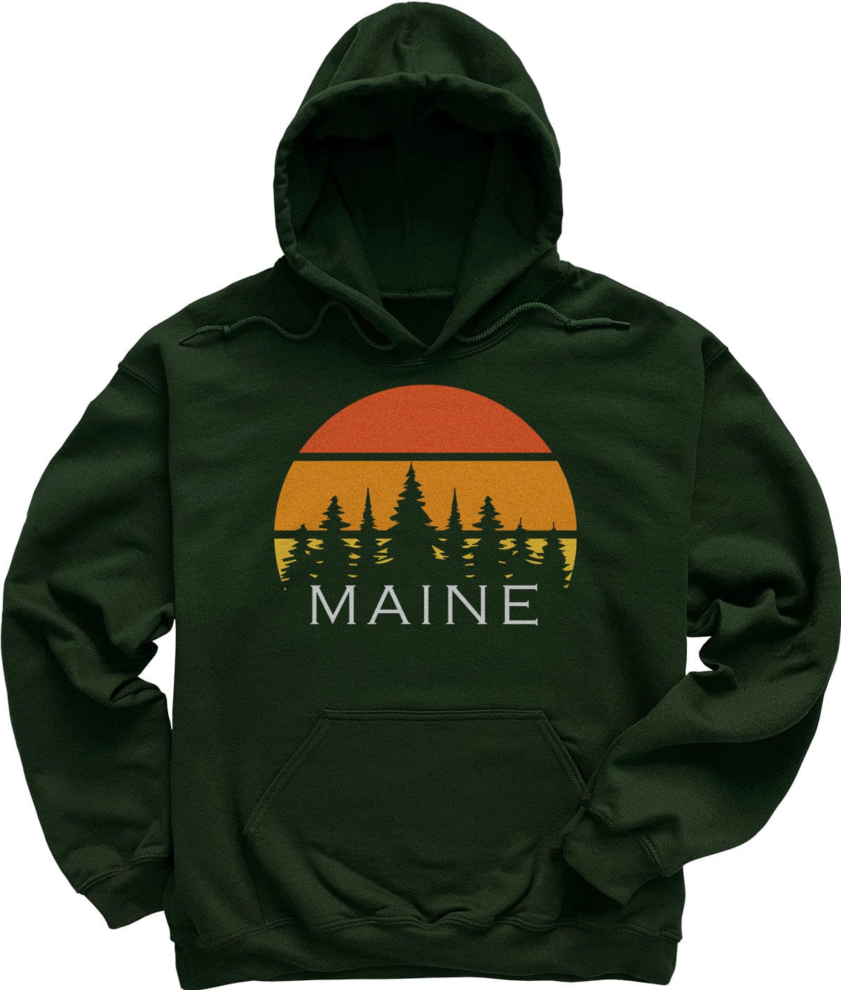 Retro Maine Sunset Hoodie