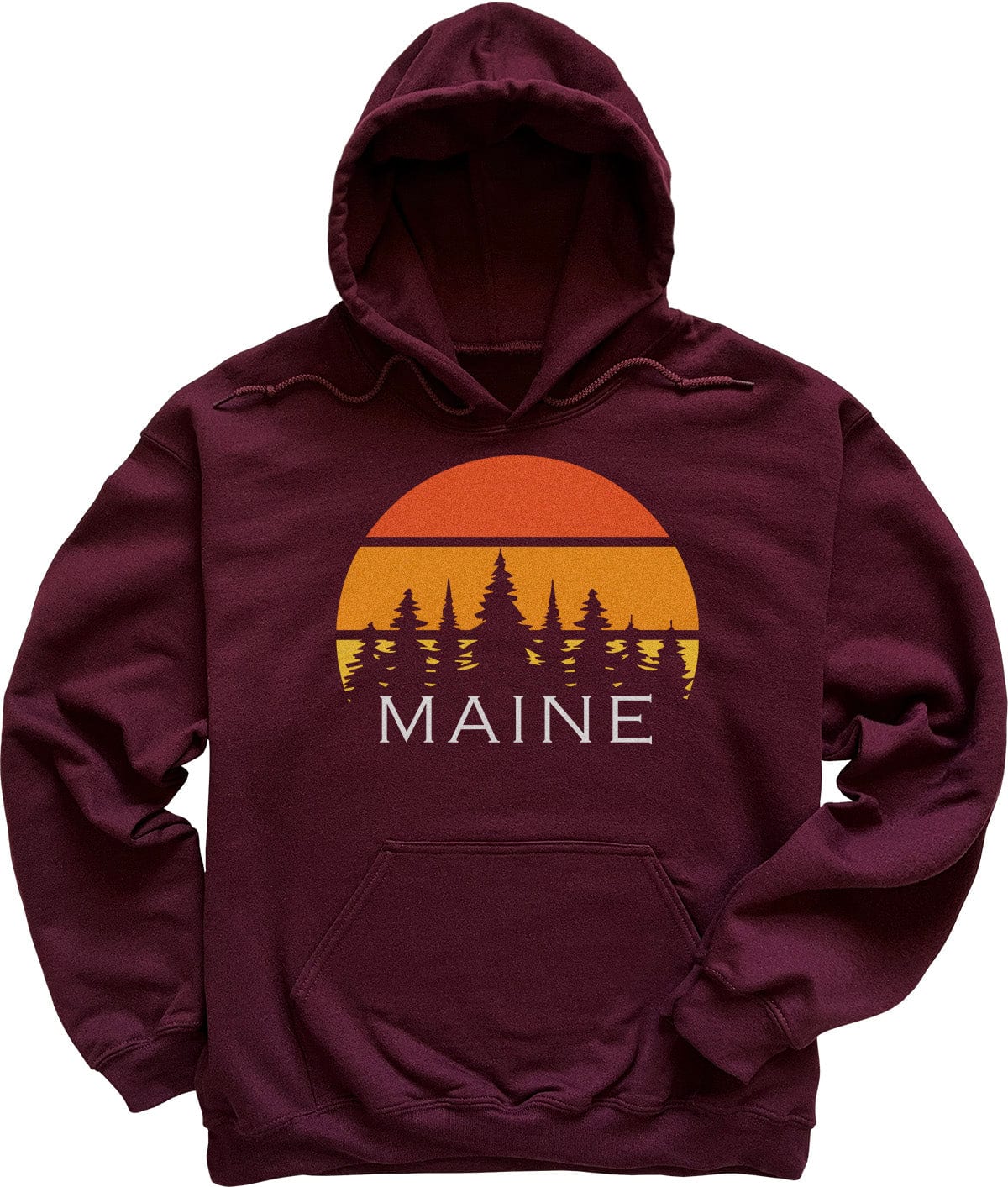 Retro Maine Sunset Hoodie