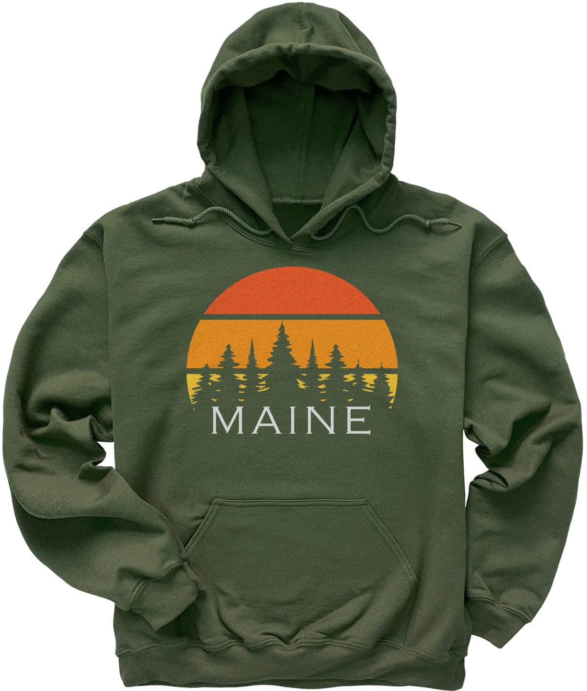 Retro Maine Sunset Hoodie