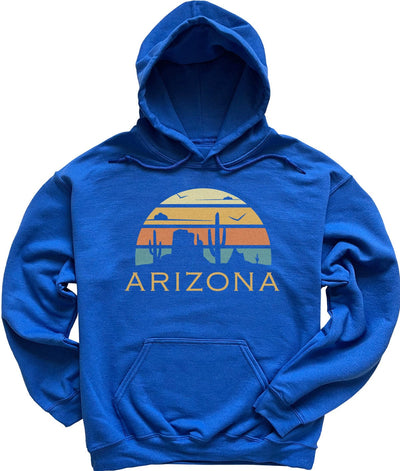 Royal Blue Retro Sunset Arizona Sweatshirt