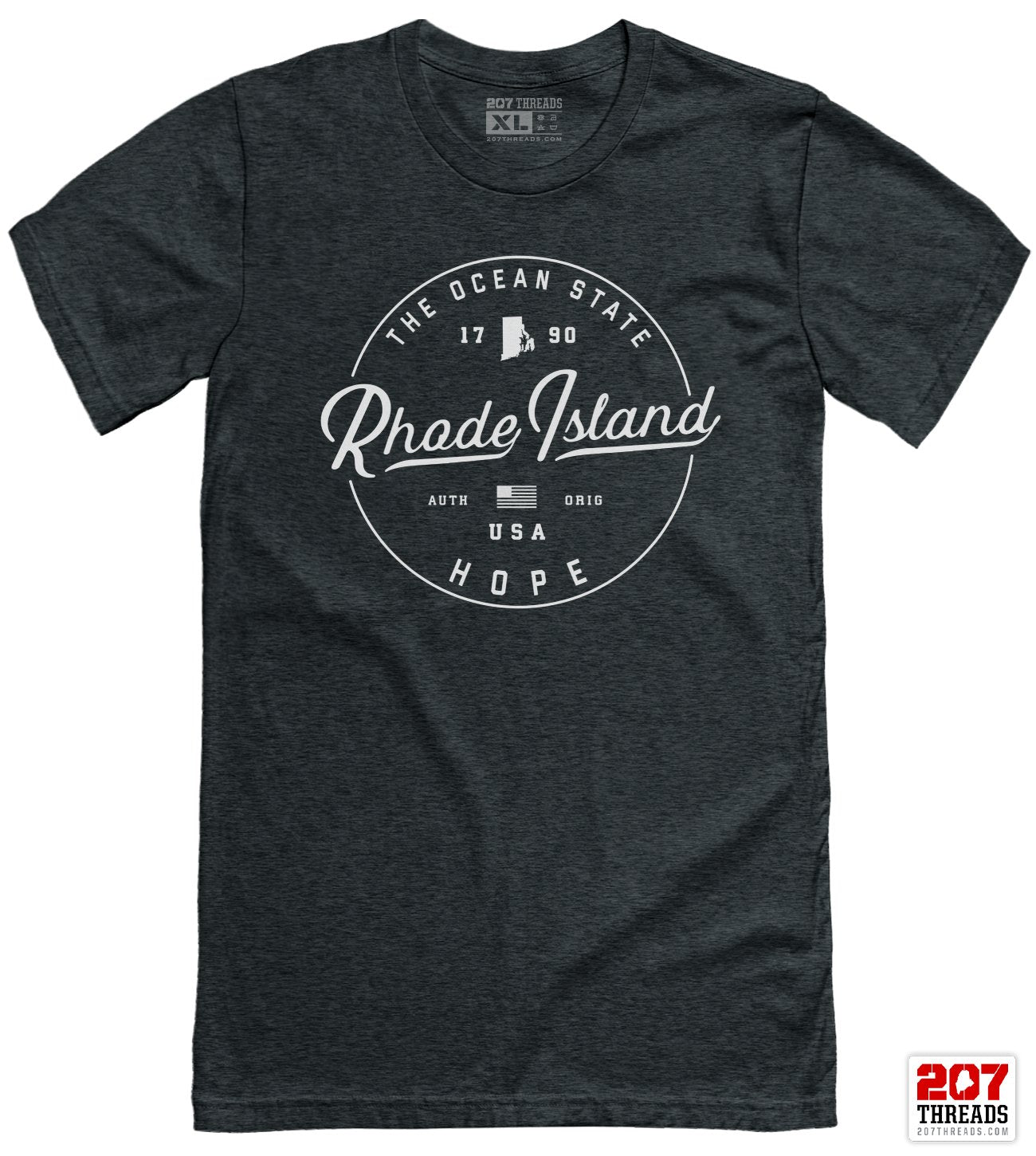 State of Rhode Island T-Shirt - Soft Rhode Island Vacation Tee