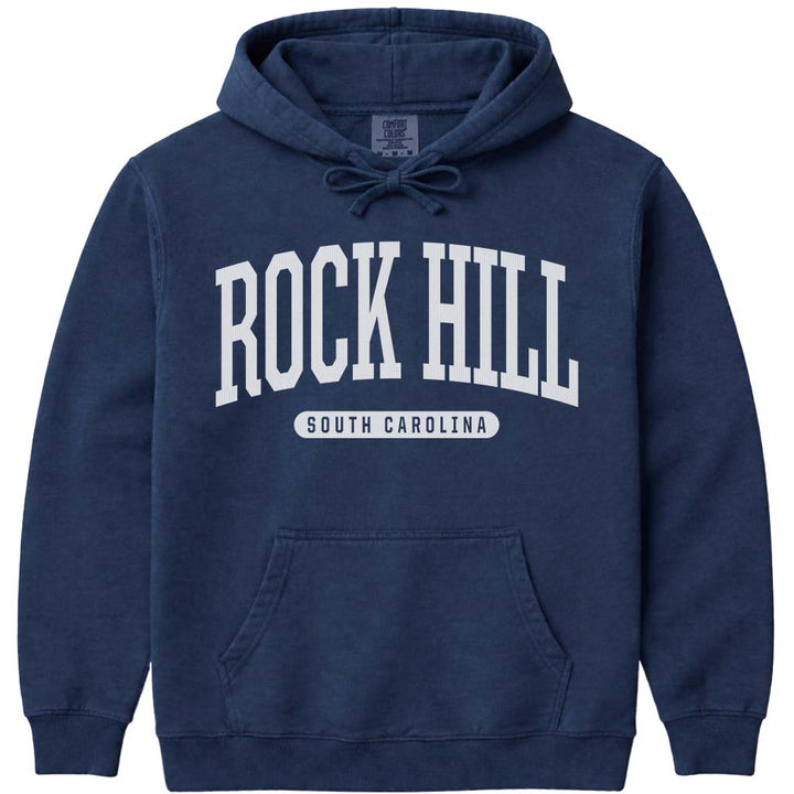 Rock Hill South Carolina Hooded Sweatshirt - Navy