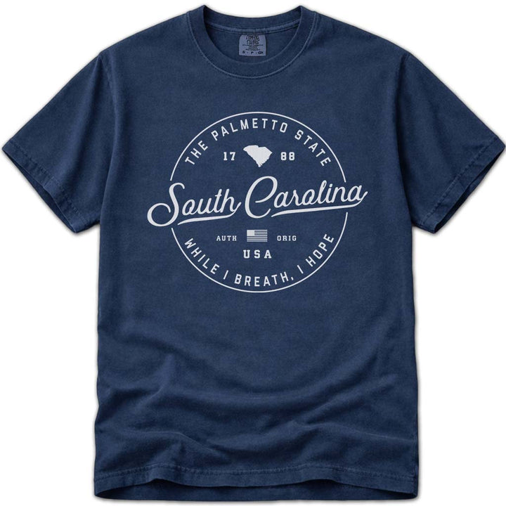 State of South Carolina T Shirt - Navy