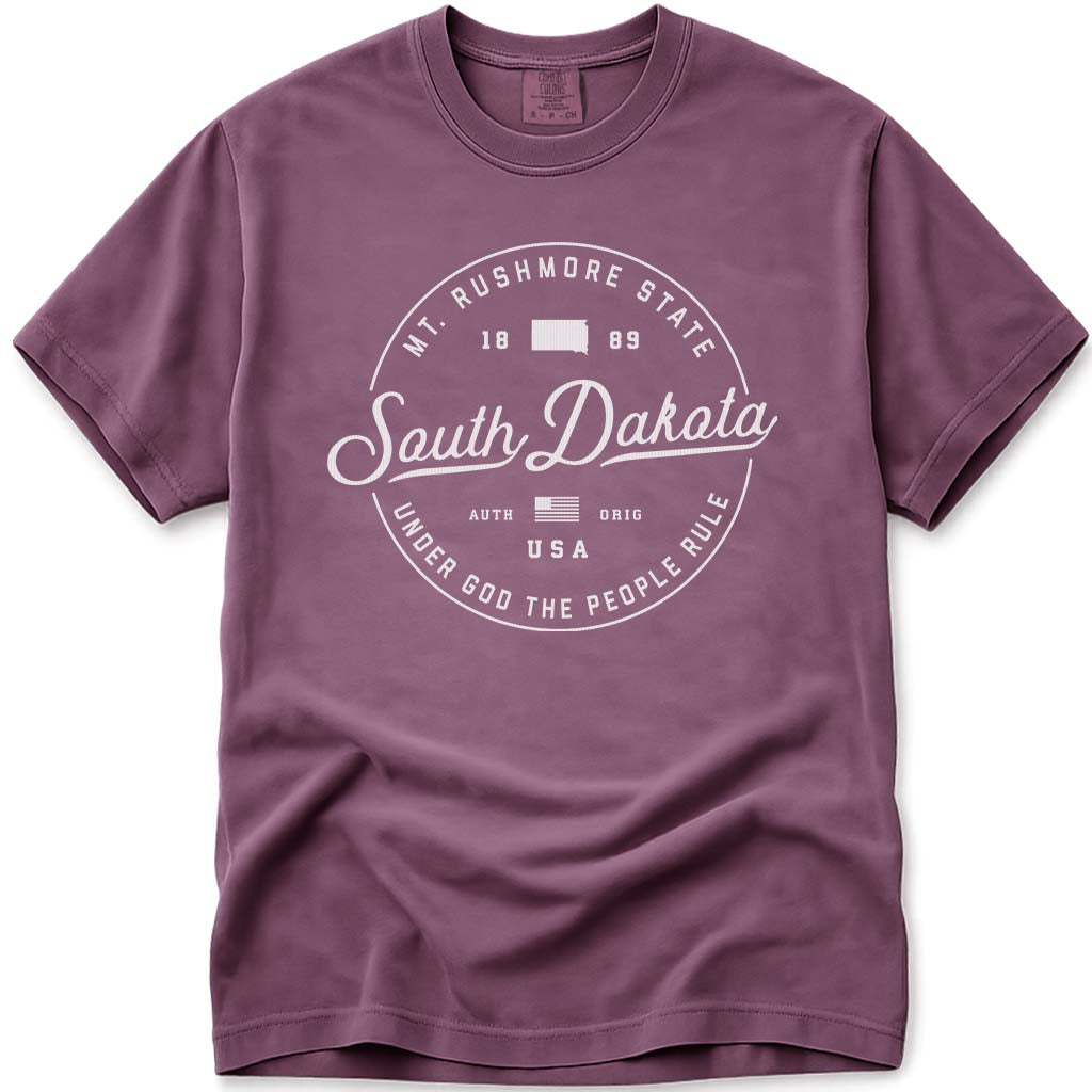 State of South Dakota T Shirt - Berry