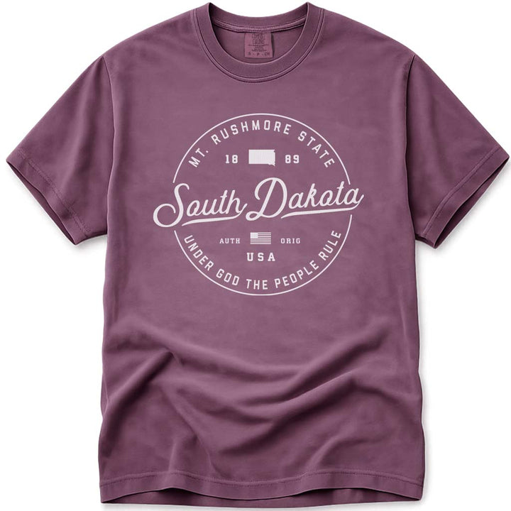 State of South Dakota T Shirt - Berry