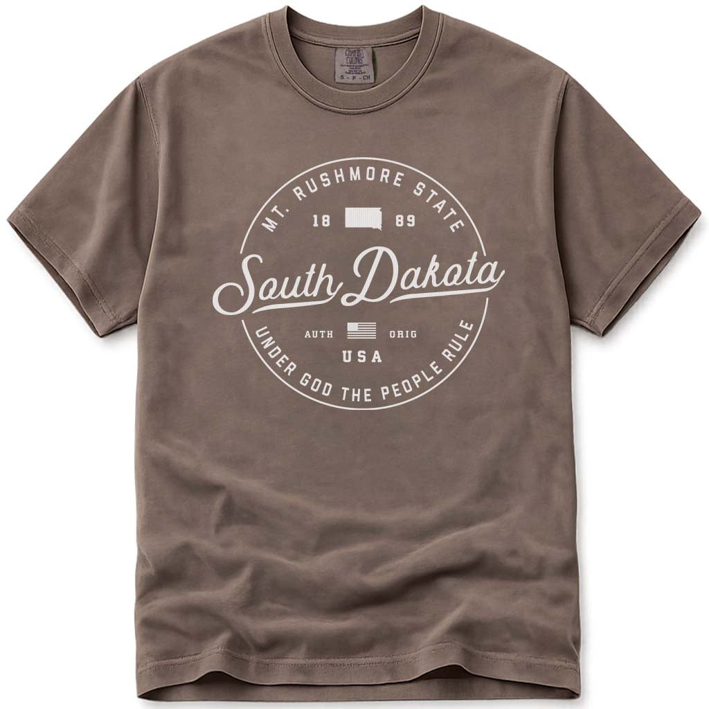State of South Dakota T Shirt - Espresso