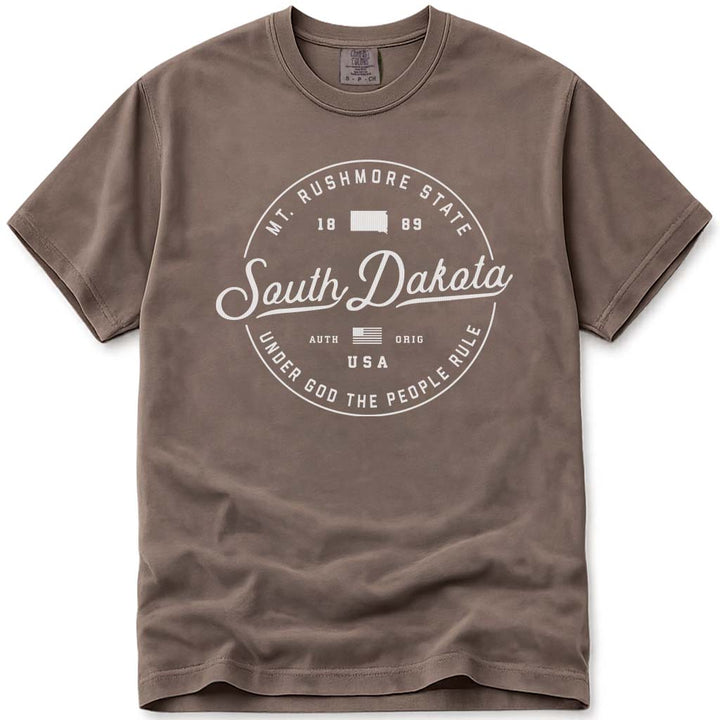 State of South Dakota T Shirt - Espresso