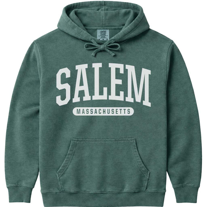 Salem Massachusetts Hoodie Sweatshirt - Blue Spruce