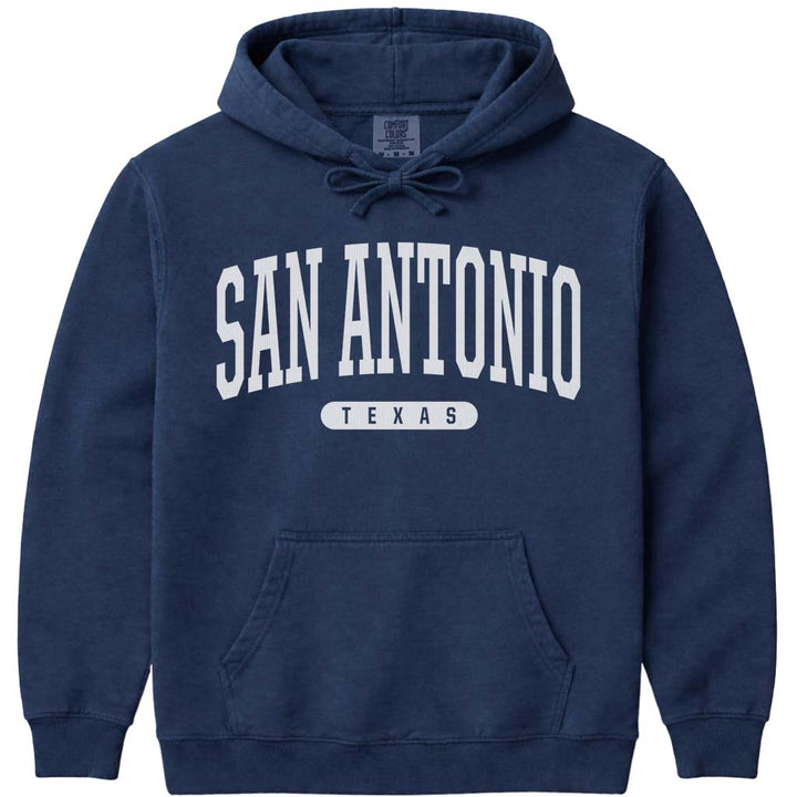 San Antonio Texas Sweatshirt Hoodie - Navy