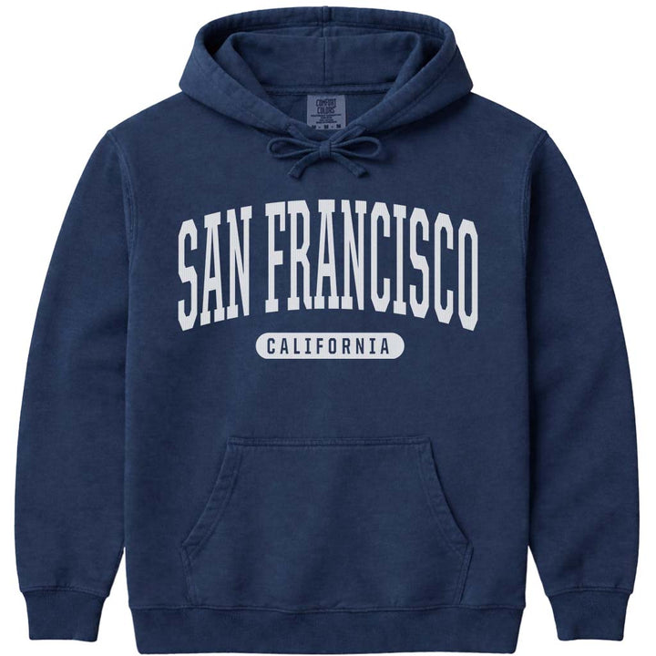 San Francisco California Hooded Sweatshirt - Navy