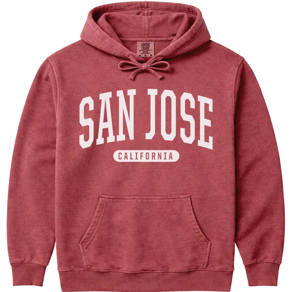 San Jose California Sweatshirt - Crimson