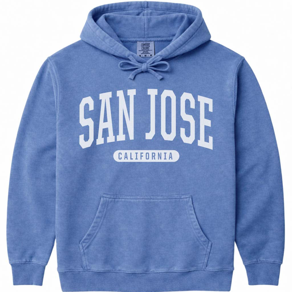 San Jose California Sweatshirt - Flo Blue