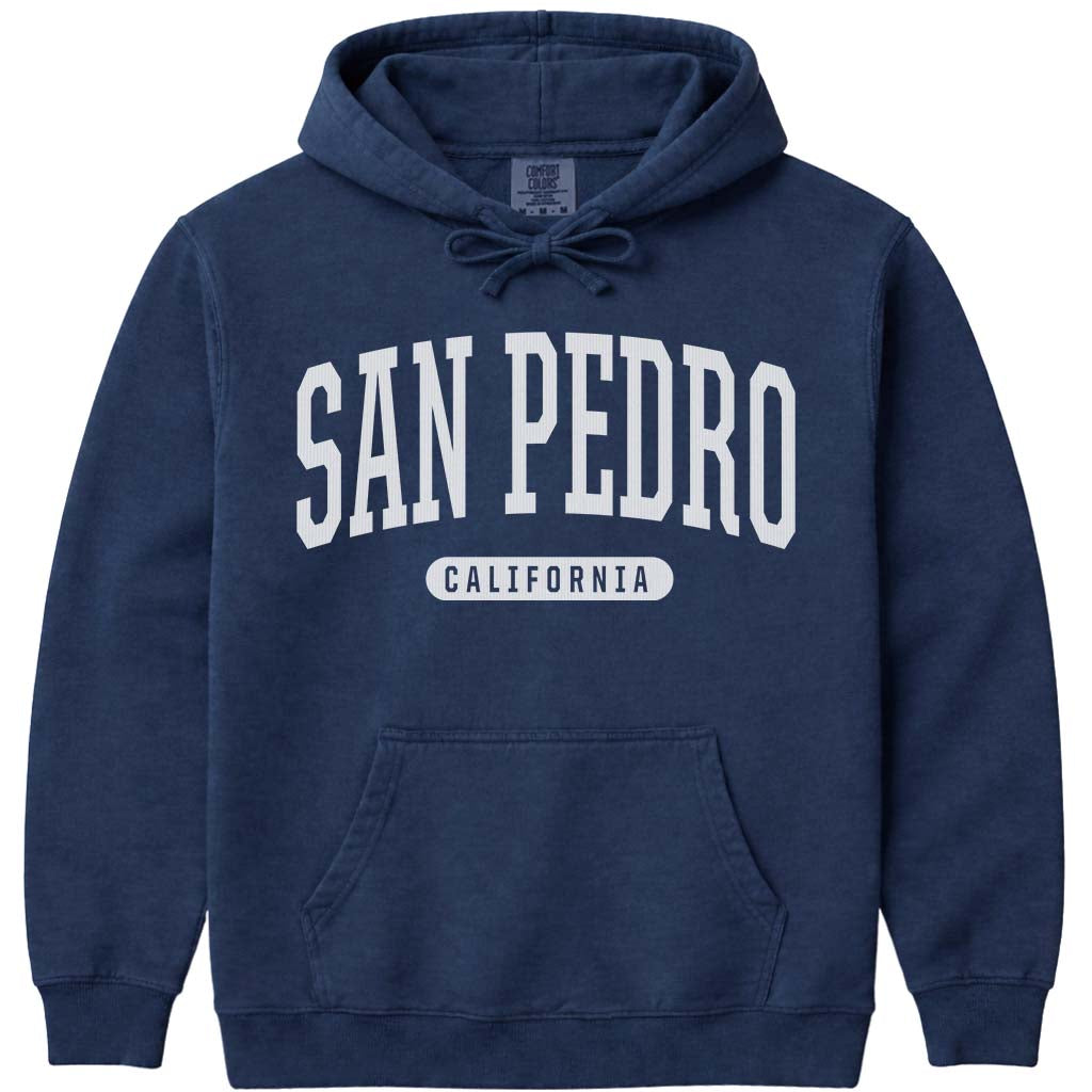 San Pedro California Hoodie - Navy