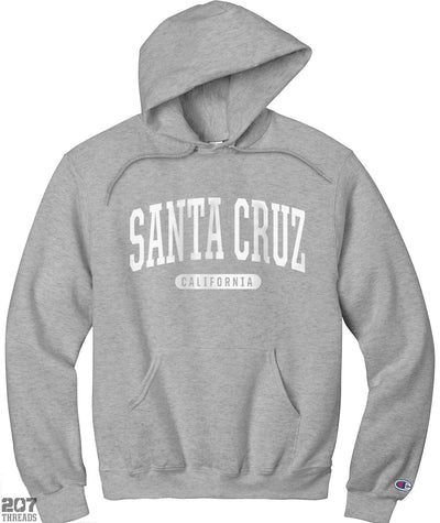 College Style Santa Cruz Hoodie | Champion Hooded Sweatshirt