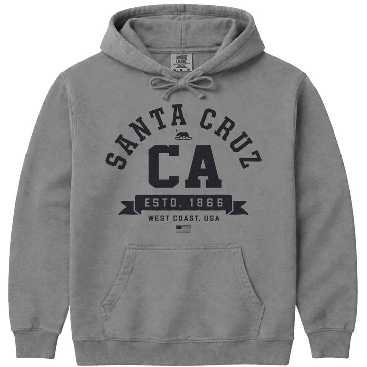 Santa Cruz CA Hoodie Sweatshirt - Grey