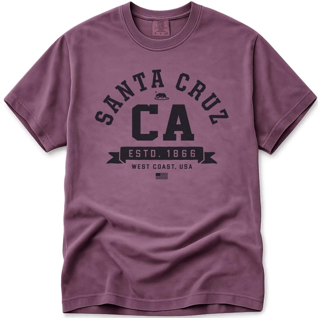 Santa Cruz CA T Shirt - Berry
