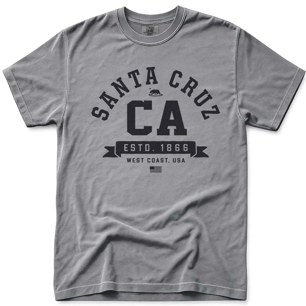 Santa Cruz CA T Shirt - Grey