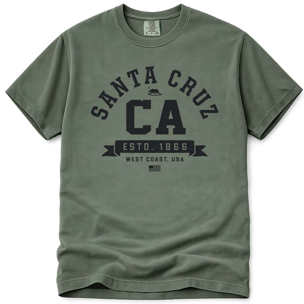 Santa Cruz CA T Shirt - Moss