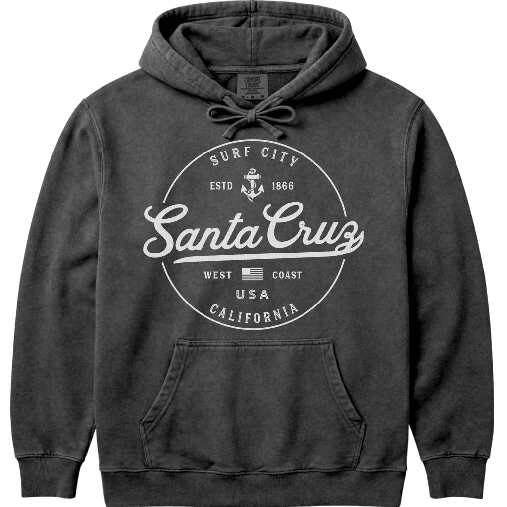 Santa Cruz California Sweatshirt Hoodie - Pepper