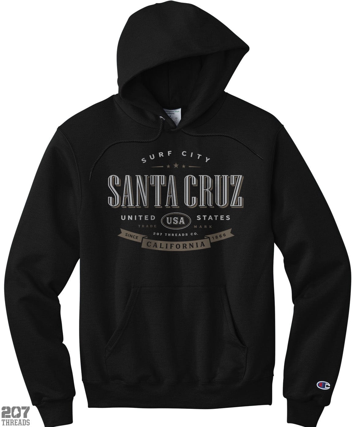 Santa Cruz Sweatshirt | Surf City Hoodie Champion Brand