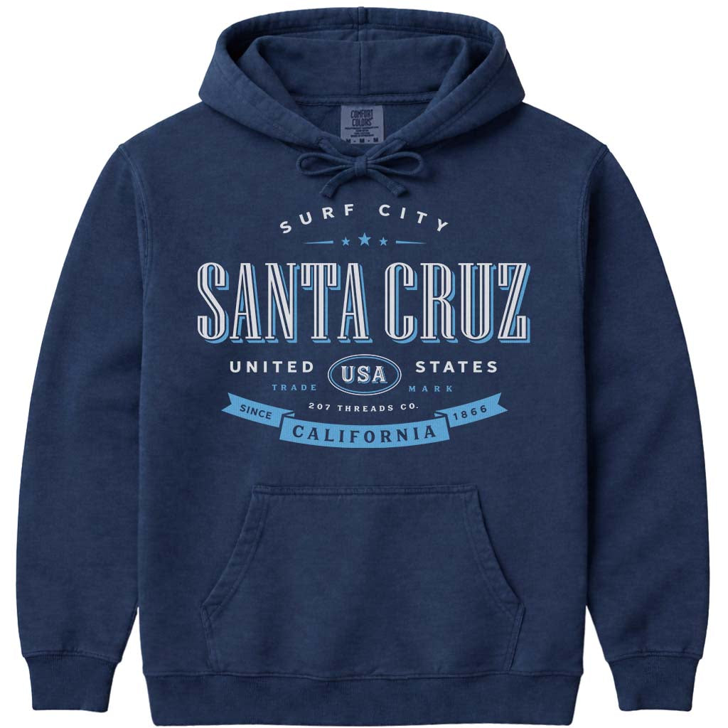 Santa Cruz Sweatshirt Surf City Hoodie - Navy