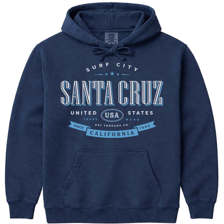 Santa Cruz Sweatshirt Surf City Hoodie - Navy