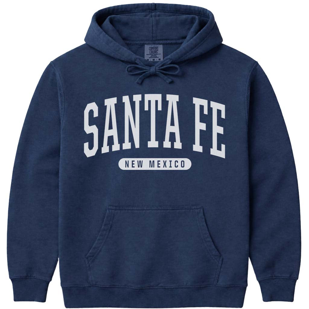 Santa Fe New Mexico Hoodie Sweatshirt - Navy