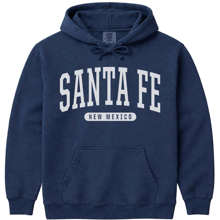 Santa Fe New Mexico Hoodie Sweatshirt - Navy