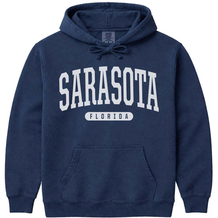 Sarasota Florida Hooded Sweatshirt - Navy