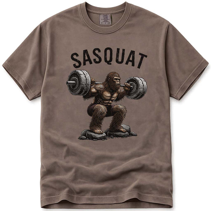 Sasquat Funny Bigfoot Fitness Lifting T-Shirt - Espresso