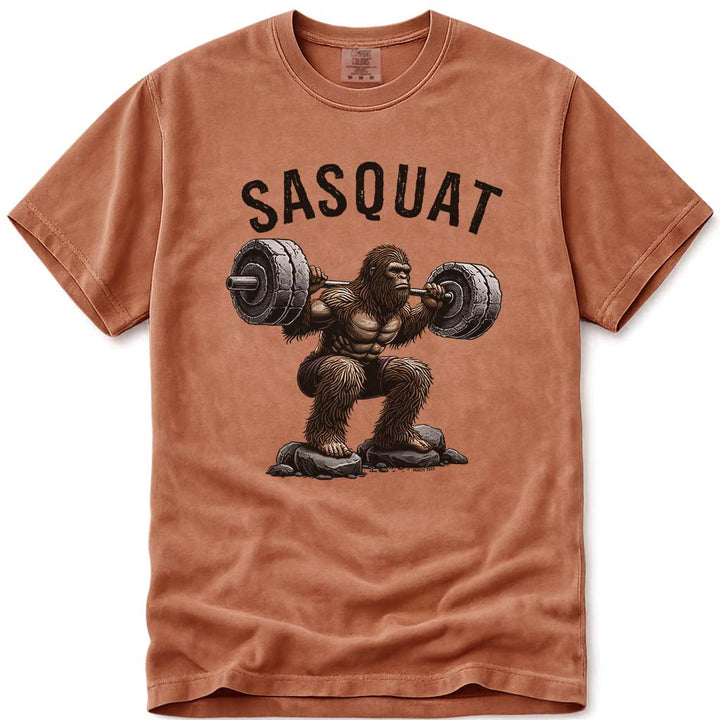 Sasquat Funny Bigfoot Fitness Lifting T-Shirt - Yam