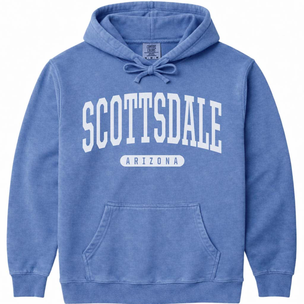 Scottsdale Arizona Hoodie - Flo Blue