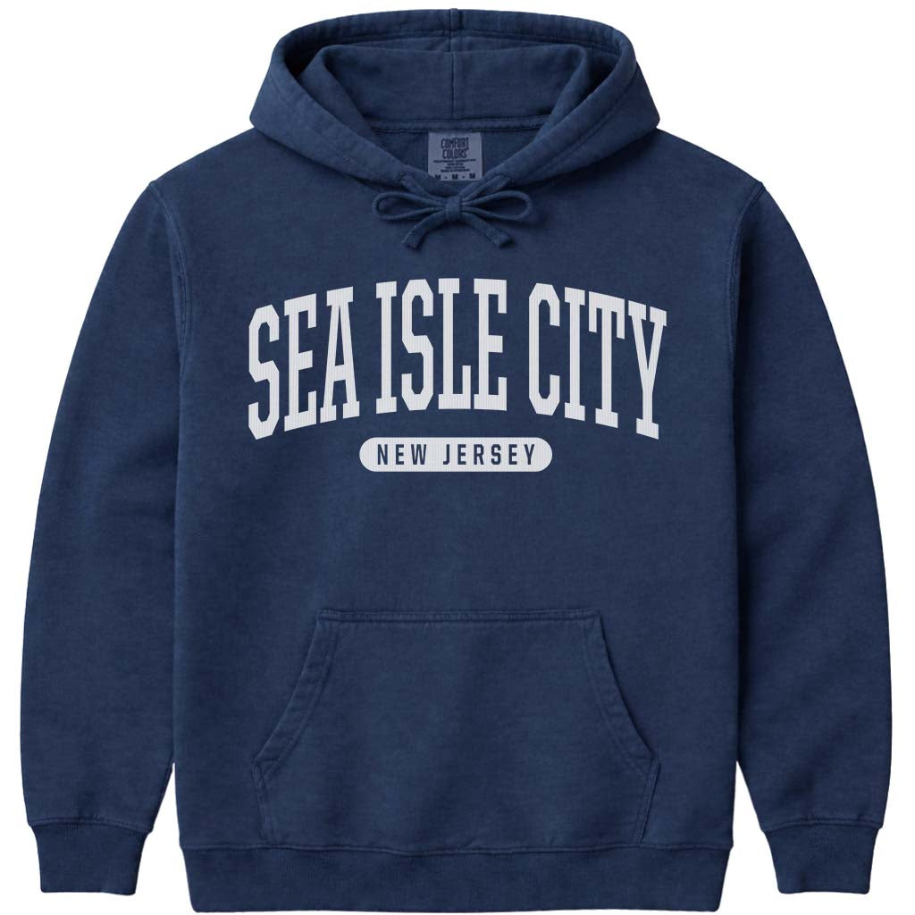 Sea Isle City New Jersey Hoodie Sweatshirt - Navy