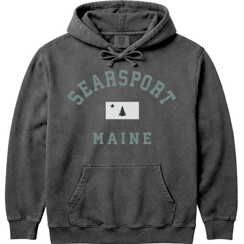 Vintage Searsport Maine Flag Hoodie Sweatshirt