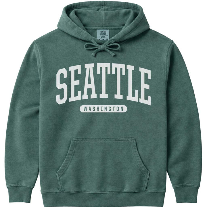 Seattle Washington Hoodie - Blue Spruce