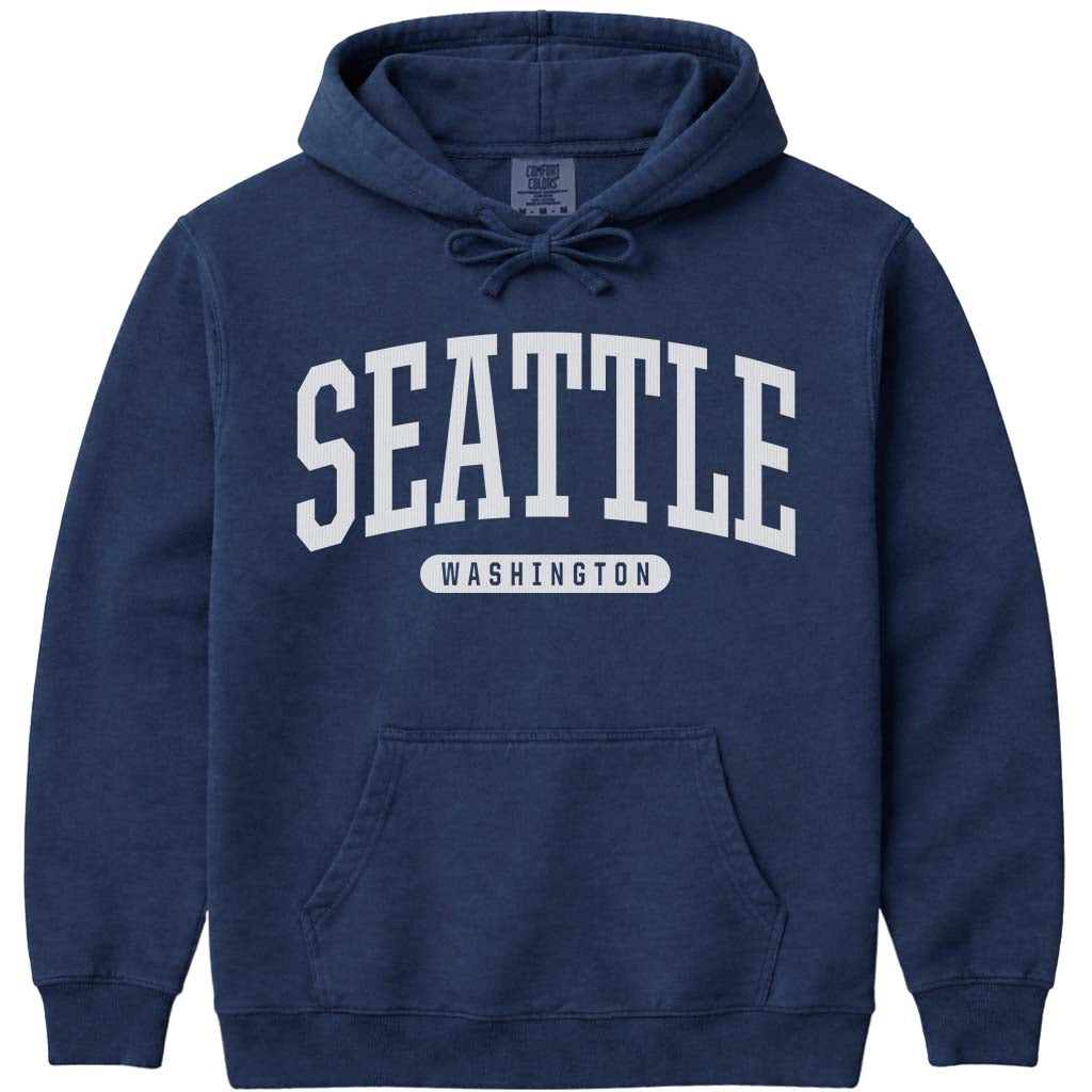 Seattle Washington Hoodie - Navy