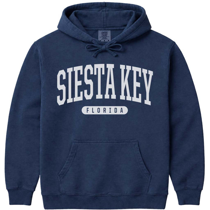 Siesta Key Florida Hoodie Sweatshirt - Navy