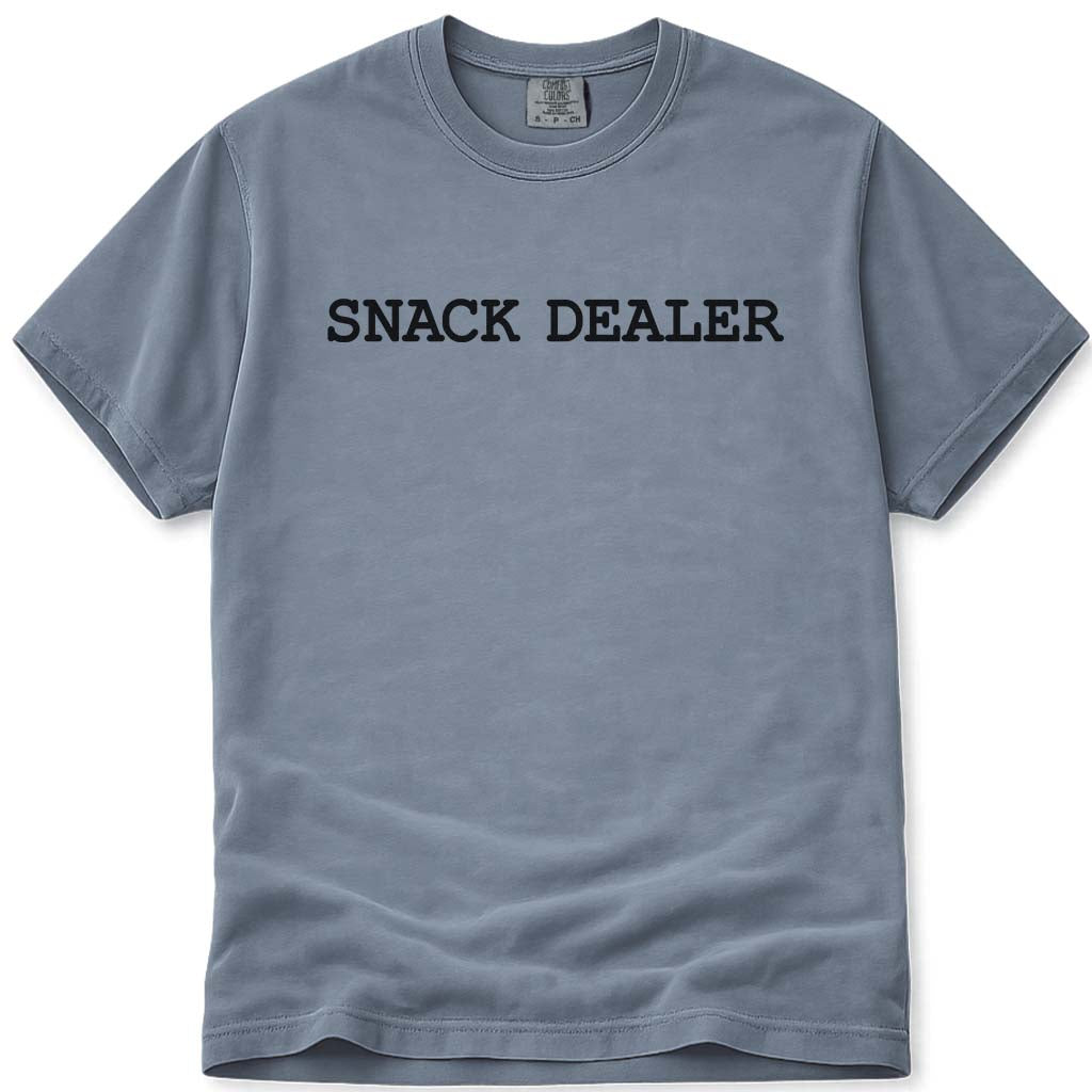 Snack Dealer Funny Dad T-Shirt - Blue Jean