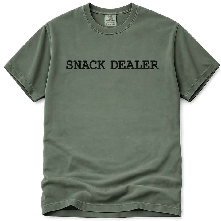 Snack Dealer Funny Dad T-Shirt - Moss