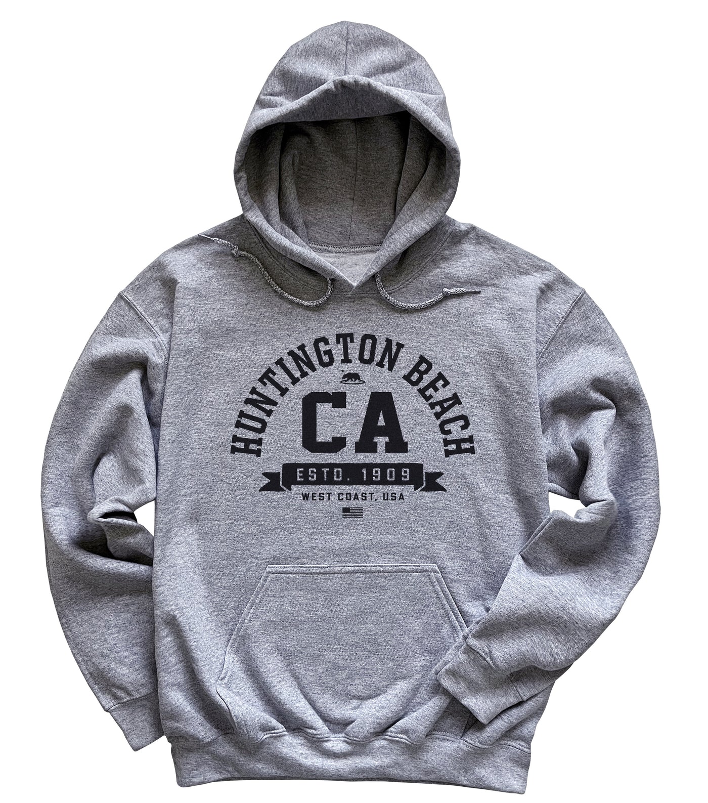 Huntington Beach Hoodie CA California Hooded Sweatshirt