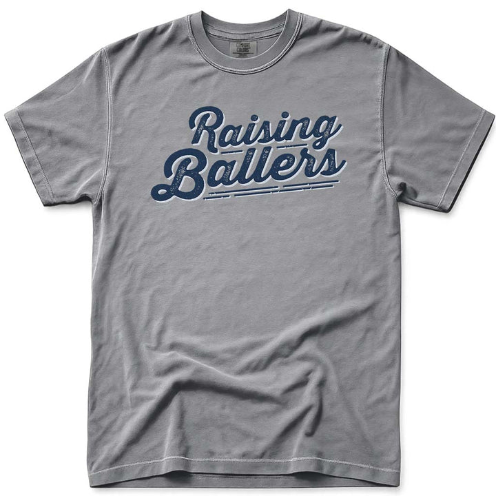 Sports Dad Raising Ballers Tee - Grey