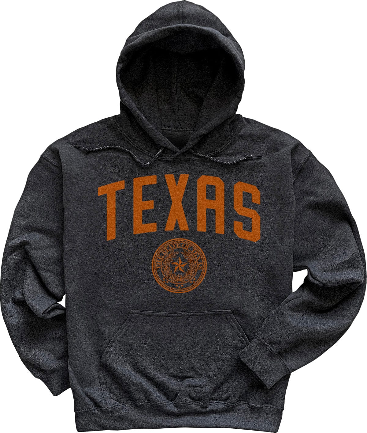 Dark Heather State Seal of Texas Hoodie