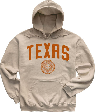 Orange State Seal of Texas Hoodie