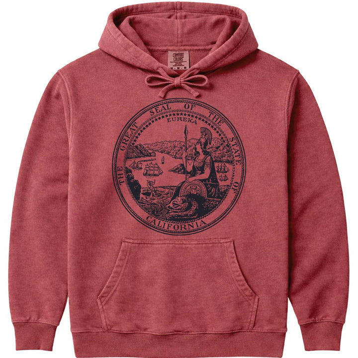 State Seal of California Sweatshirt - Crimson
